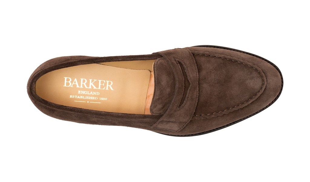 Braunton - Dark Brown Suede, view 3