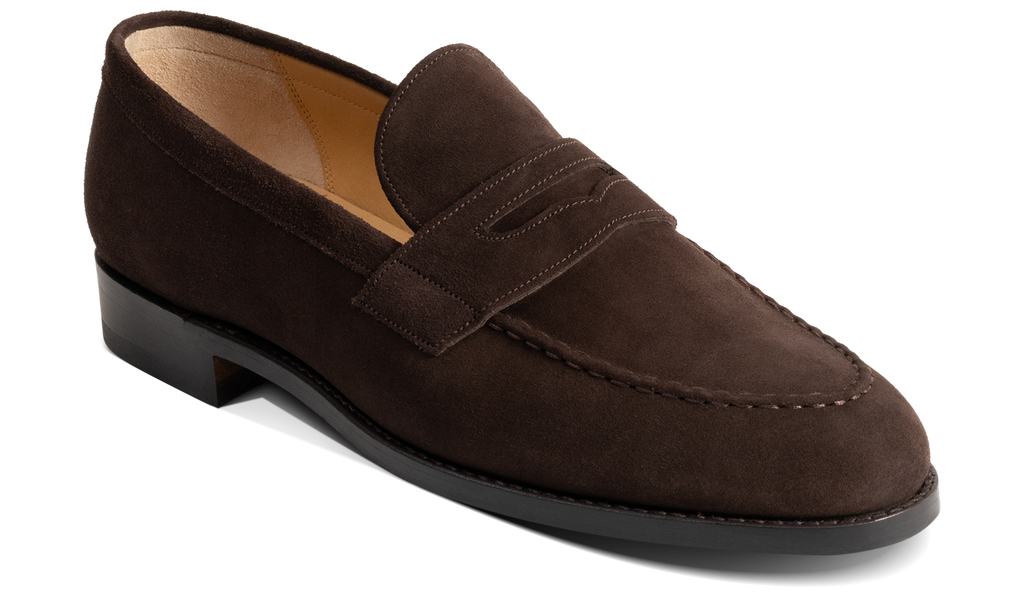 Braunton - Dark Brown Suede, view 1