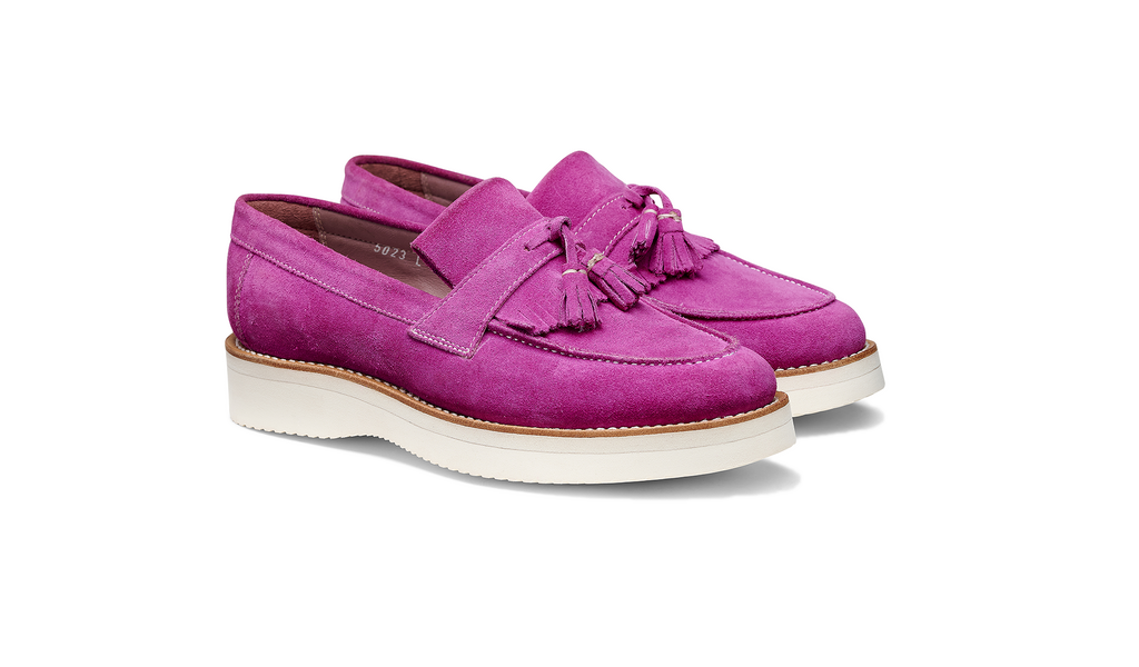 Abbie - Fuchsia Suede, view 2