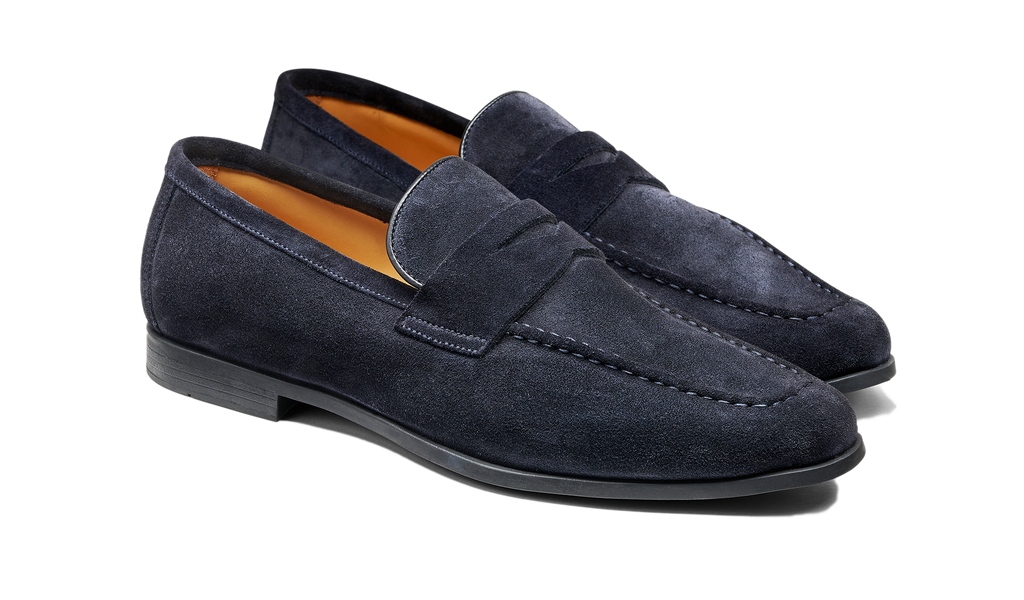Capri - Navy Suede, view 3