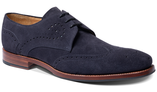 George - Dark Blue Suede