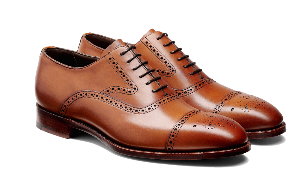 Lerwick Dark Tan Calf Barker Shoes UK