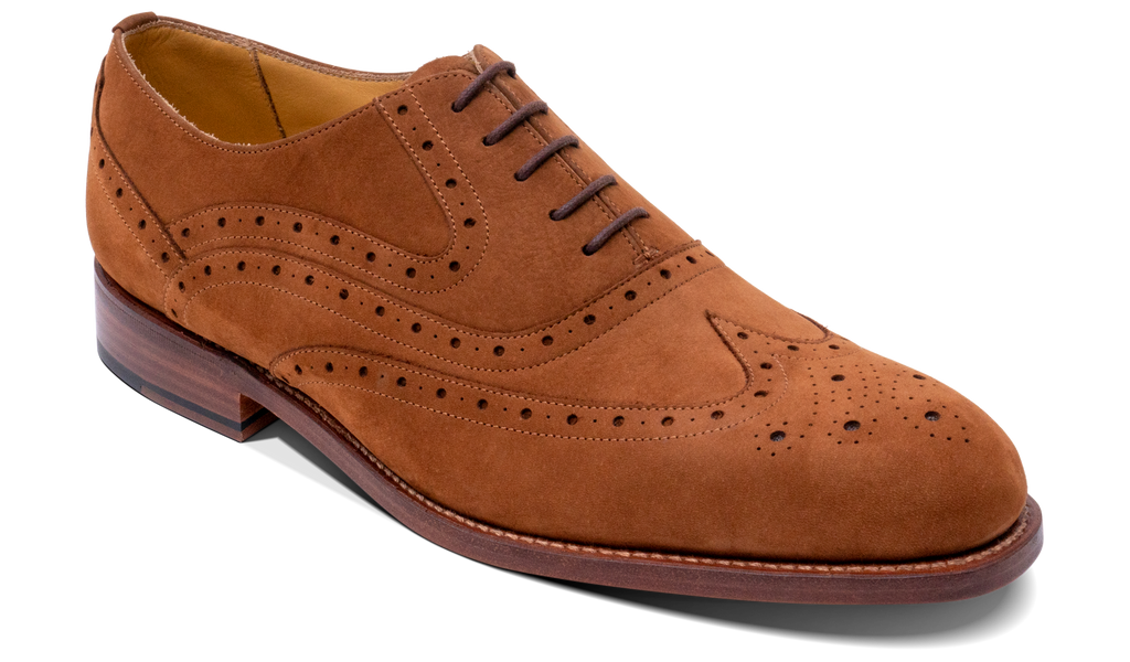 Liffey Tan Nubuck Barker Shoes UK - Main Image