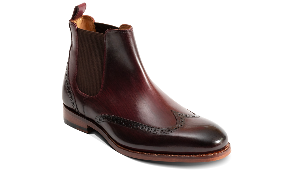 Mersey Burgundy Hand Patina Barker Shoes UK