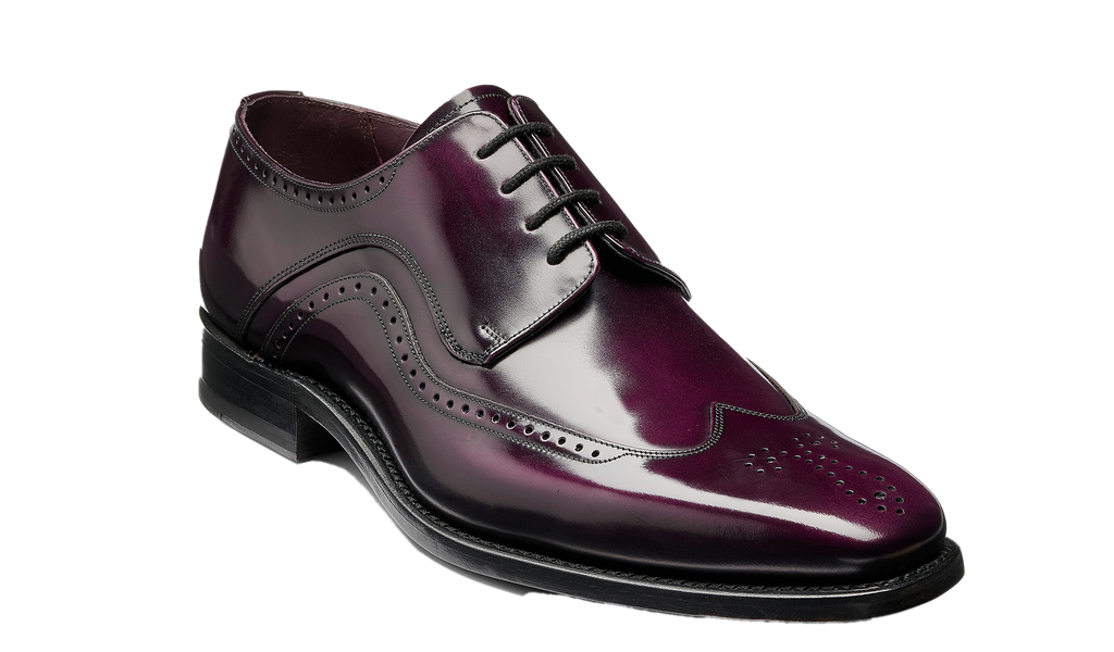 Brogue Shoes Jeffery West Purple Shoes Matt Aubergine Hi-Shine