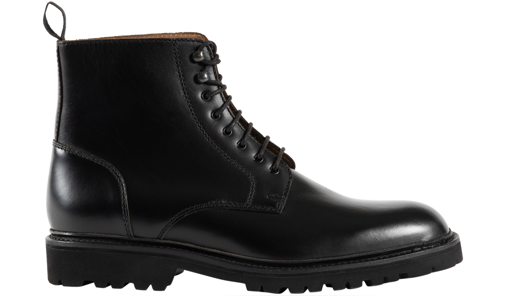 Newquay Black Cutter Barker Shoes UK