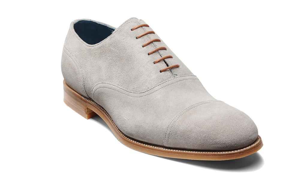 Pullman Grey Suede Barker Shoes UK