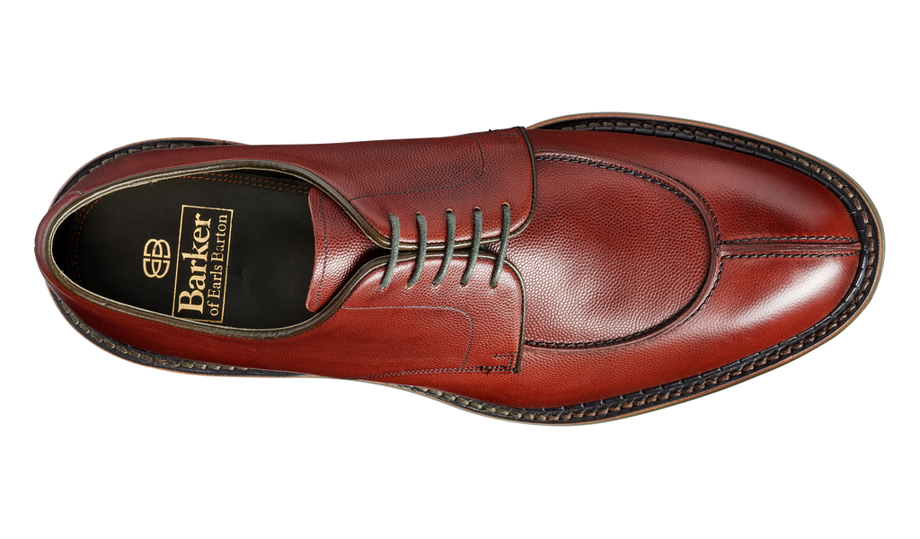 Milbury Burgundy Alpine Grain Barker Shoes UK