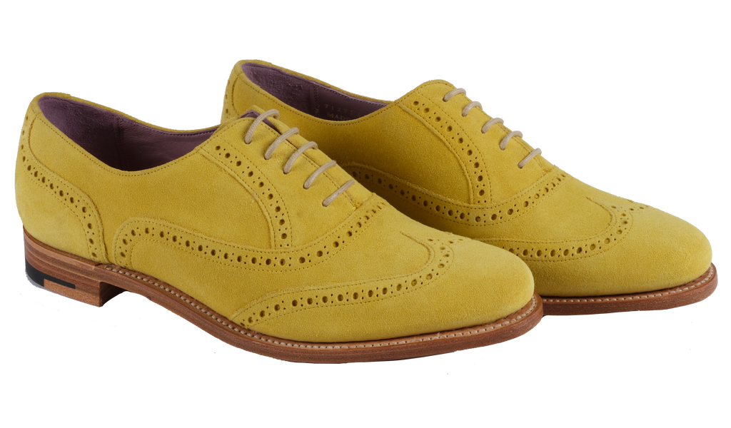 Freya Yellow Suede Barker Shoes UK