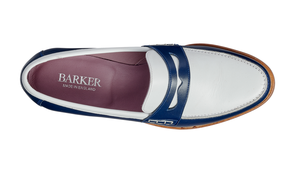 Mens white 2025 penny loafers