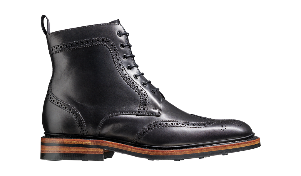 Mens wingtip 2025 dress boots