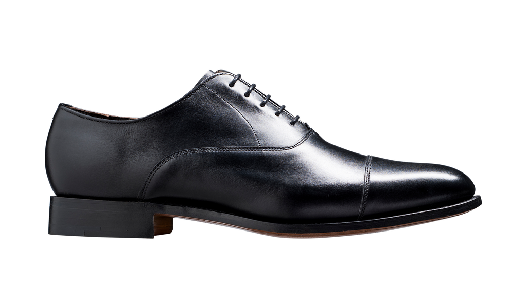 Duxford - Black Calf - Toe Cap Oxford | Mens Oxford | Barker Shoes UK