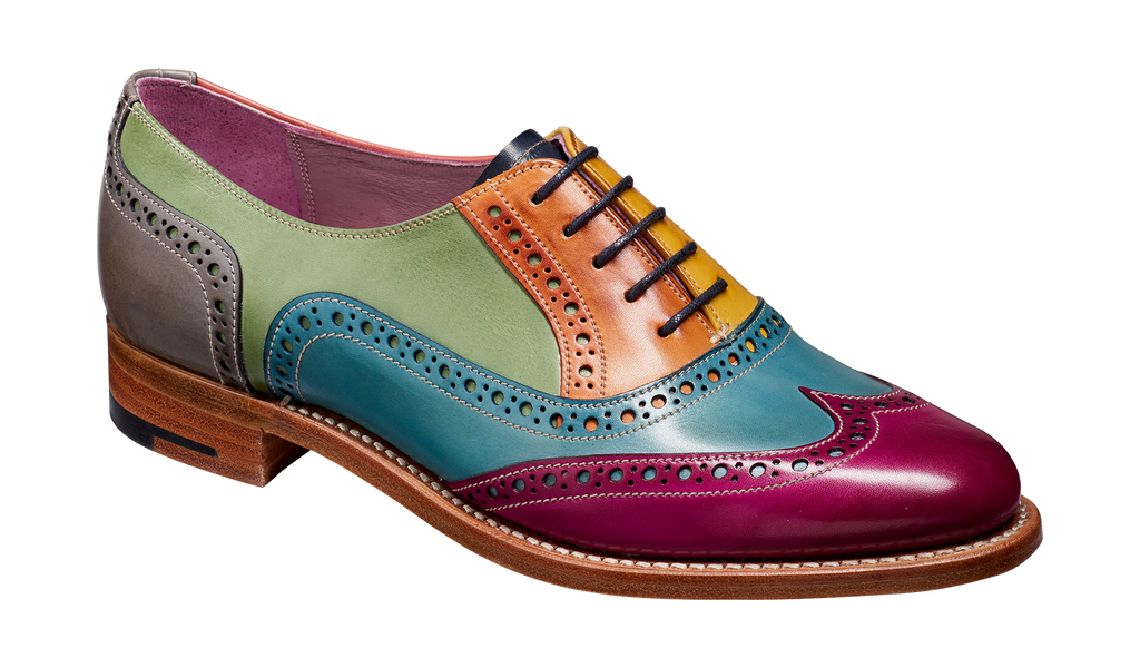 Fearne Multi Coloured Womens Brogue Barker Shoes UK
