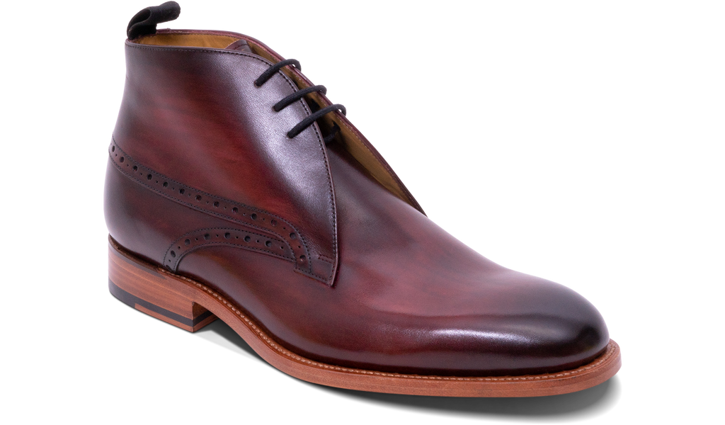 Burgundy chukka boots mens discount