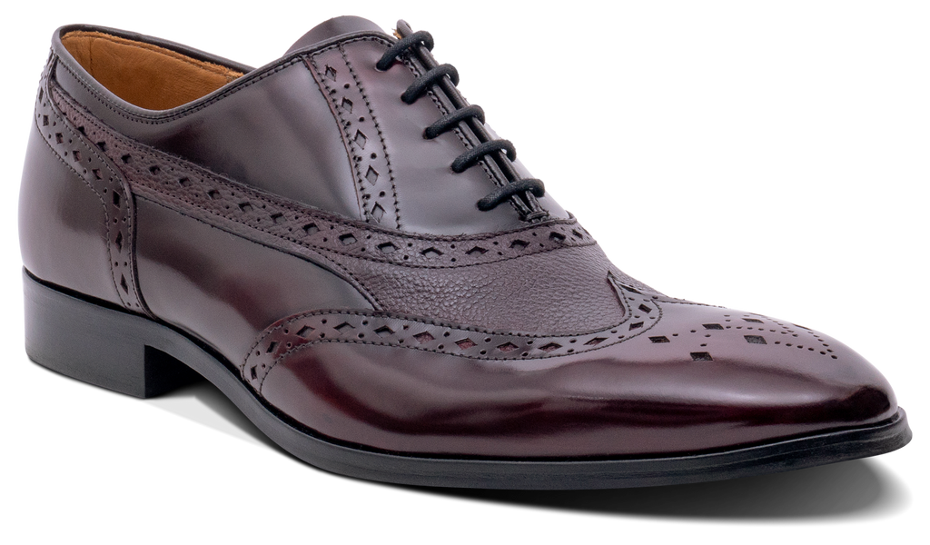 Bampton - Burgundy Hi-Shine/Grain, view 1