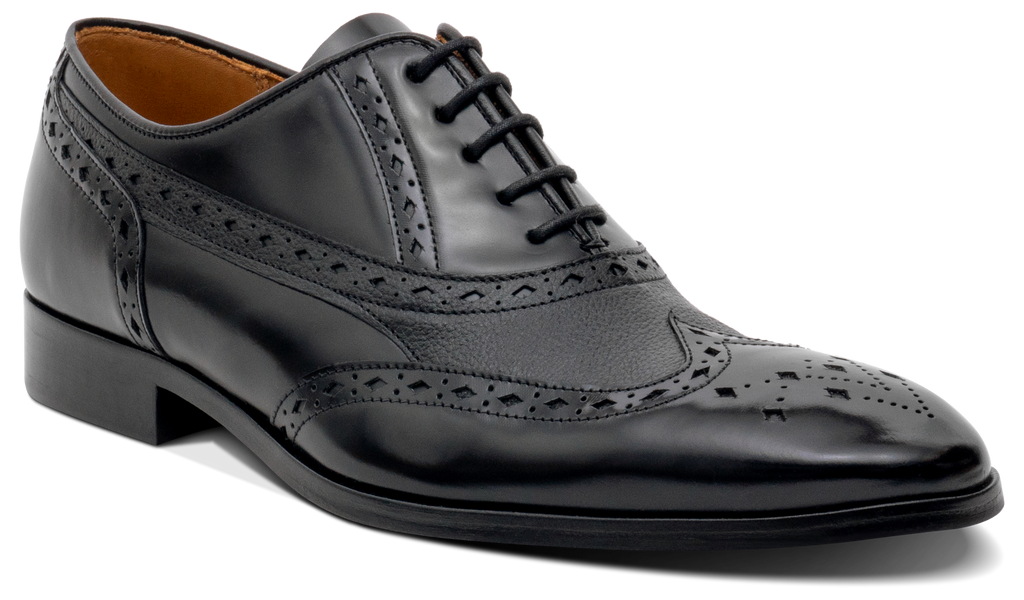 Bampton - Black Hi-Shine/Grain, view 1