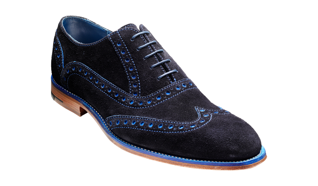 Blue suede brogue discount