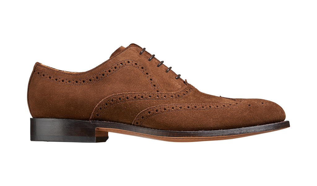 Mens suede brogue sale shoes