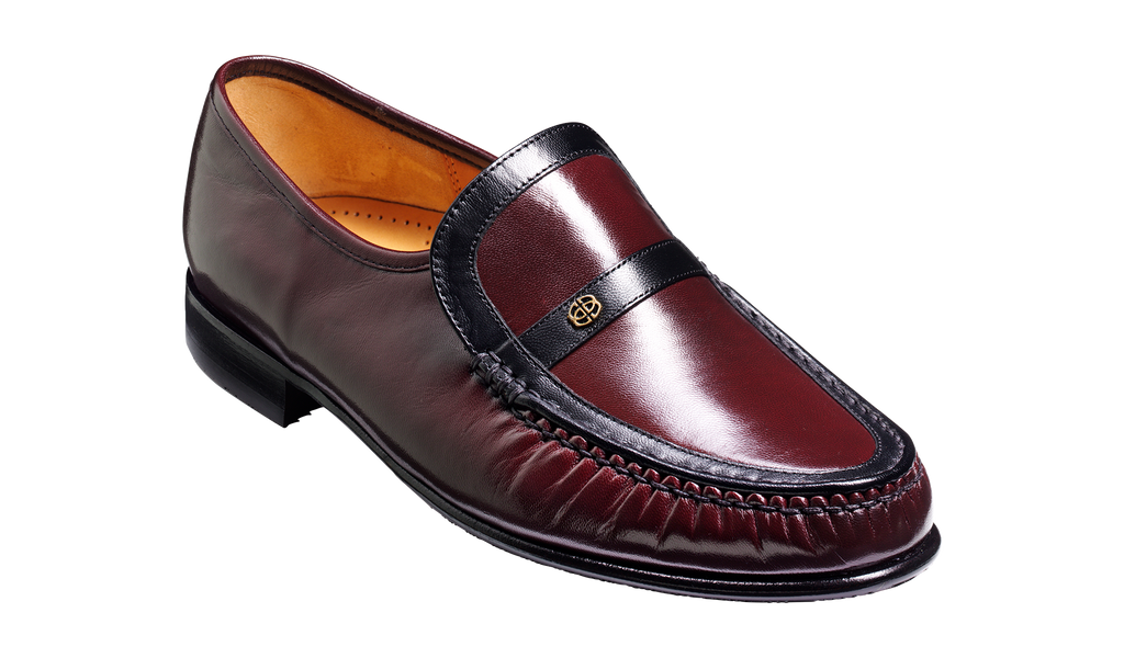 Jefferson Burgundy Black Kid