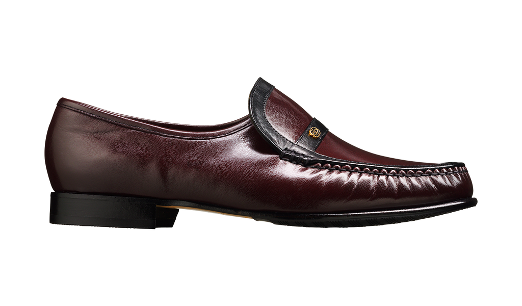 Jefferson Burgundy Black Kid
