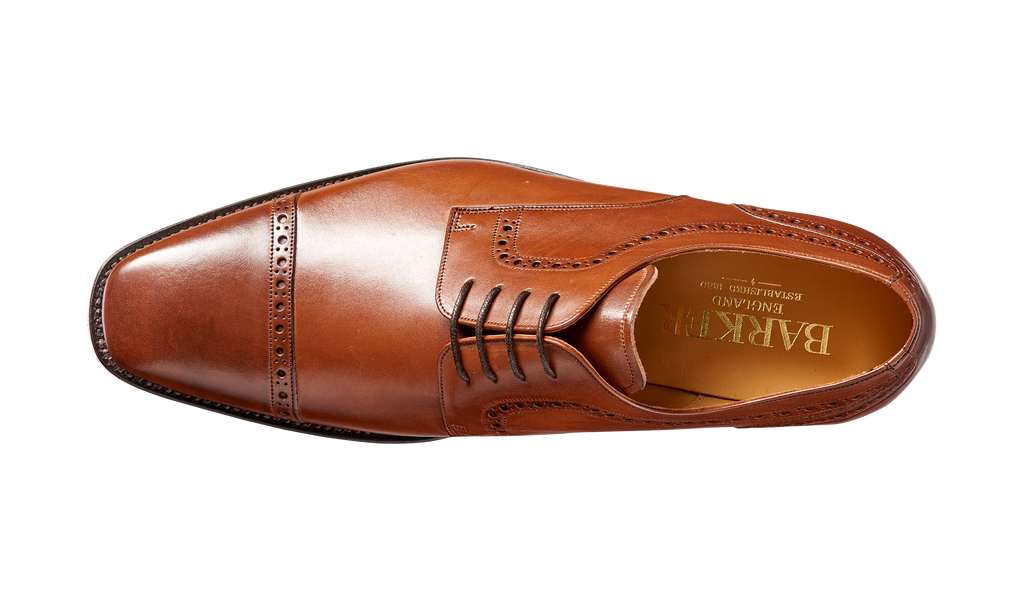 Toecap Shoes Jola Boutique Shoes Leo Hazelnut Calf Toe Cap Mens