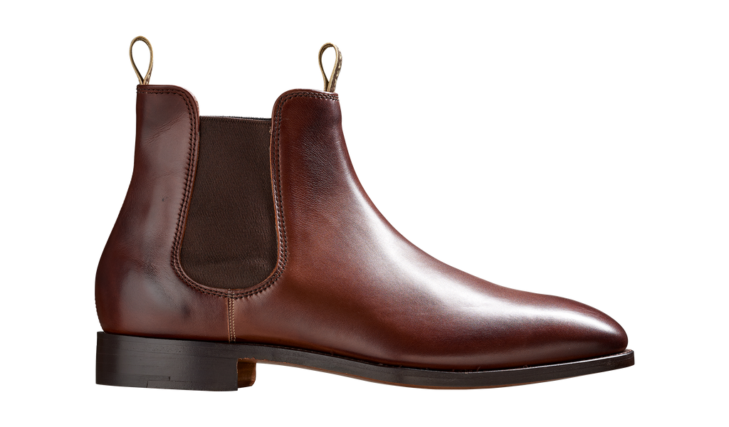 Mansfield Walnut Calf Boots For Men's Barker Shoes UK
