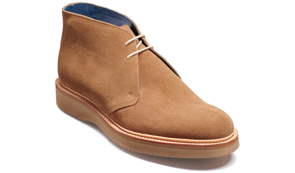 Ted Beige Suede Barker Shoes UK