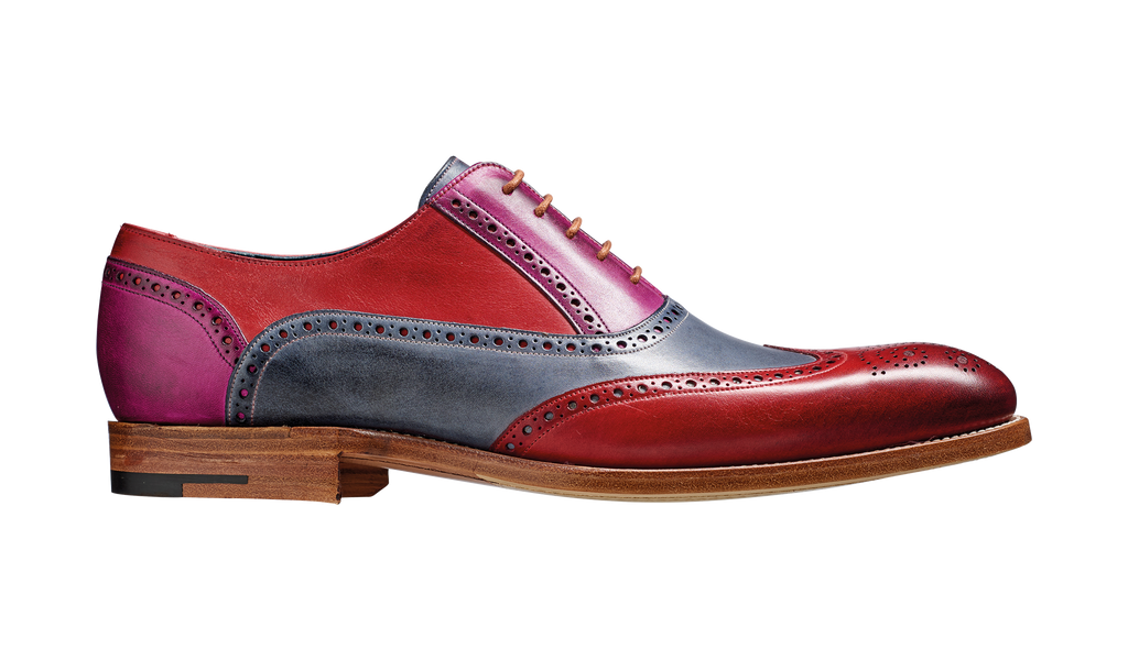 Valiant Multi Red Grey Purple Hand Painted