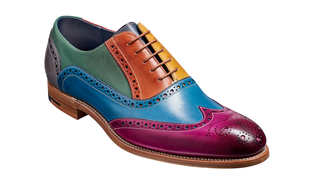 Valiant Multi Multi-Coloured Oxford Brogues Barker Premium Men's