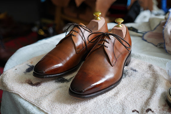 Shining your Barker Shoes