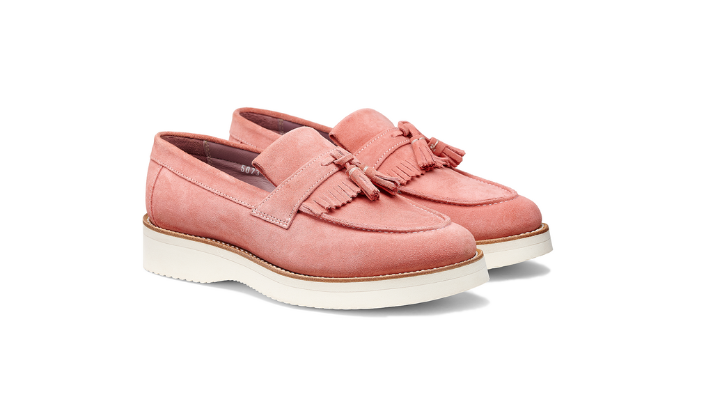 Abbie - Pink Suede