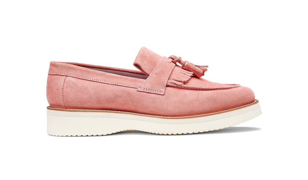Abbie - Pink Suede