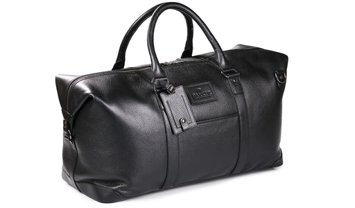 Carlisle Holdall - Black Coach Pebble Print