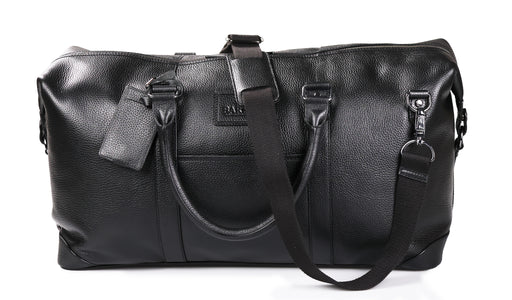 Carlisle Holdall - Black Coach Pebble Print