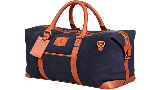 Carlisle Holdall - Navy Nubuck Brn Waxy Vintage