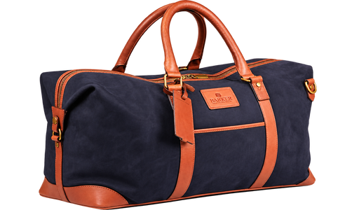 Carlisle Holdall - Navy Nubuck Brn Waxy Vintage