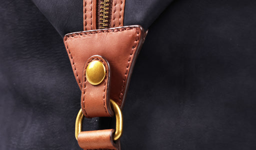 Carlisle Holdall - Navy Nubuck Brn Waxy Vintage