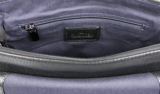 Small Man Bag - Exeter Black Coach Print