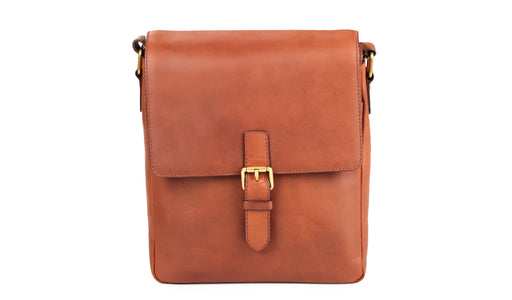 Small Man Bag - Exeter Brown Oiled Pull-Up