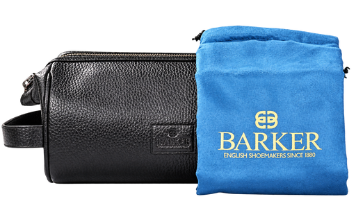 Flint Wash Bag - Black Coach Pebble Print