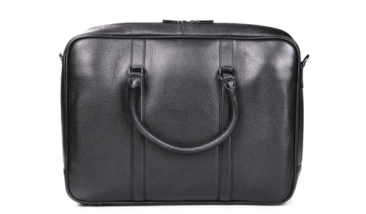 Monmouth Large Briefcase - Black Coach Pebble Print