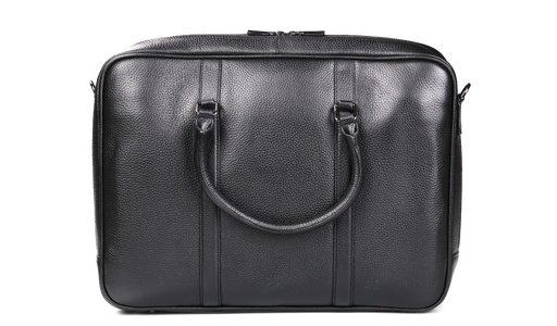 Monmouth Large Briefcase - Black Coach Pebble Print