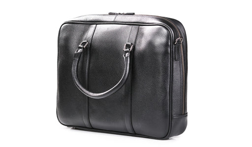 Monmouth Large Briefcase - Black Coach Pebble Print