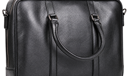 Monmouth Large Briefcase - Black Coach Pebble Print