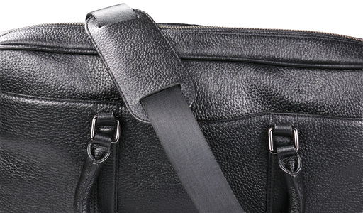 Monmouth Large Briefcase - Black Coach Pebble Print