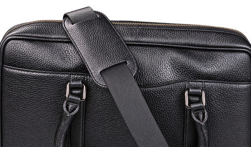 Monmouth Large Briefcase - Black Coach Pebble Print