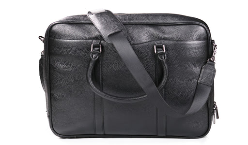 Monmouth Large Briefcase - Black Coach Pebble Print