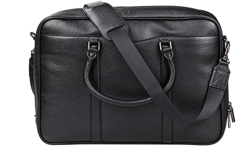 Monmouth Large Briefcase - Black Coach Pebble Print