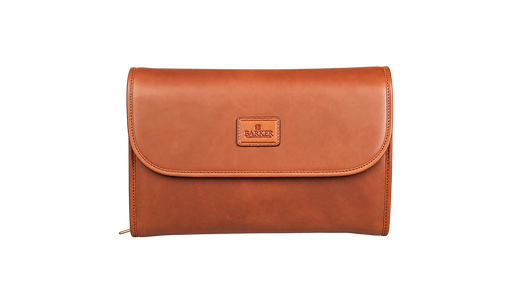 Selkirk – Hanging Wash Bag Brown Oiled Pull-Up