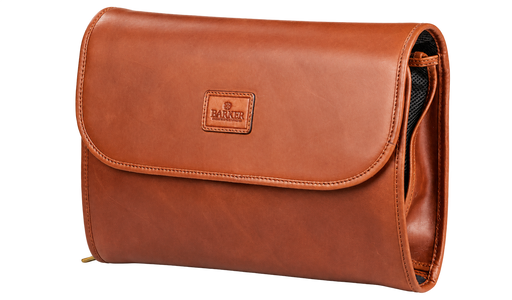 Selkirk – Hanging Wash Bag Brown Oiled Pull-Up
